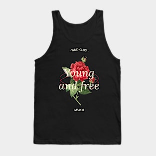 Young And Free Rose Floral Tank Top